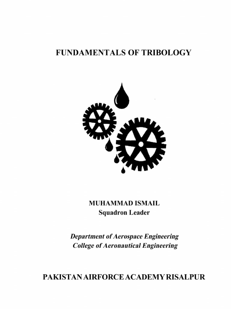 Fundamentals of Tribology PDF