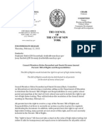 Council Members Helen Rosenthal and Daniel Dromm Call on DOE to Amend Parents' Bill of Rights (February 12, 2015)