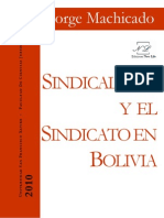 Sindicalismo Boliviano Jorge Machicado