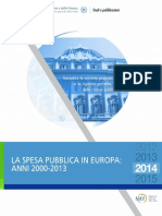 La Spesa Pubblica in Europa2000-2013