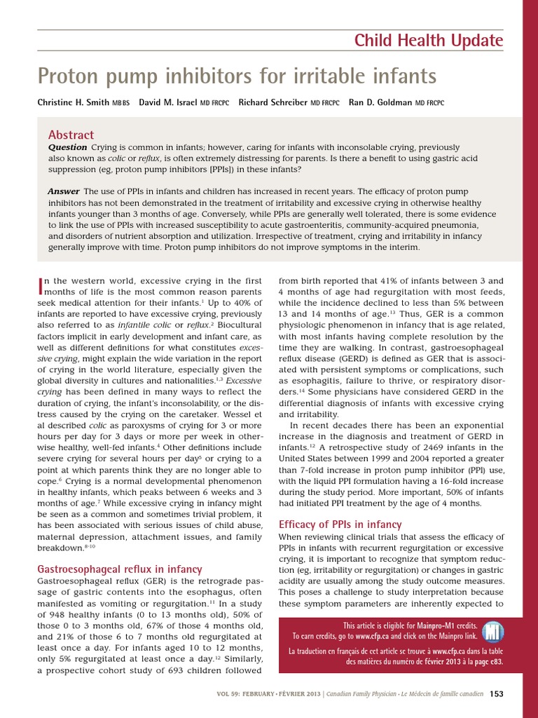 PPIs Peds | PDF | Gastroesophageal Reflux Disease | Health Sciences