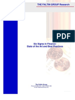 SixSigma in Finance