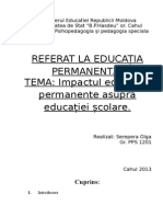 Impactul Educației Permanente