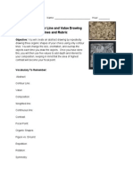 Abstract Contour Line and Value Drawing Guidelines and Rubric