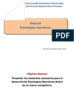 Estrategias Operativas - GERENCIA DE OPERACIONES Y PROCESOS