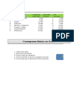 Cronograma en Excel (Gantt Chart)