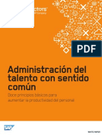 Administración Del Talento Con Sentido Común