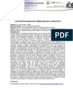 Volante Difusión Las Instituciones de Formación Docente