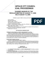 Minneapolis City Council Official Proceedings Aug 14, 2000