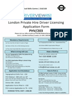PCO Application Form PHV/203