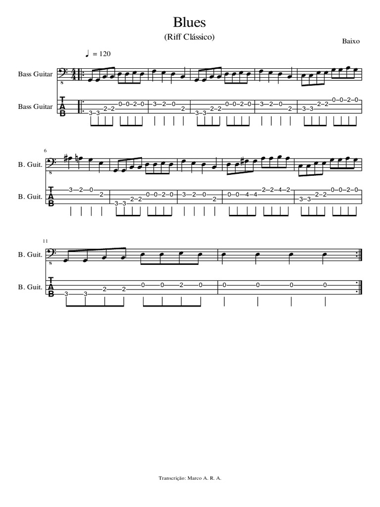 Blues: (Riff Clássico) | PDF
