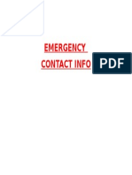 Emergency Contact Info