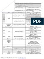 II Assessment Syllabus Nursery 2014-15