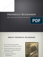 Heinrich Schenker: 20th Century Master of Music Theory