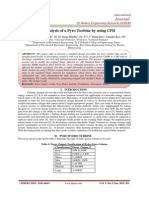 Static Analysis of A Pyro Turbine by Using CFD