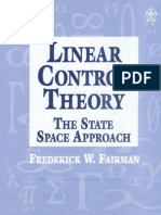 Linear Control Theory The State Space Approach Frederick Walker Fairman PDF