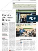 La Vanguardia - Un Metro Per A Mister Hoffman