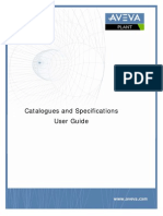 Catalogues and Specifications User Guide