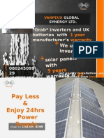 END POWER OUTAGE - Buy Our Inverters and Upgrade Exisiting Inverters to Solar Power -VANPEUX