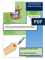 Proyecto #1. Variaciones de La Glucosa en Ayuno y Postprandial