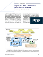 Development Efforts For Next Generation Optical Access System