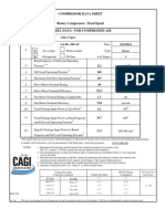 Rotary compressor data sheet