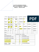 Routine Term VI, January 5 - March 31, 2015