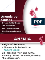 Anemia by Causes: By: Ace Ashley Baron Ted Niño Orlina Mary June Umadhay Keeshia Anna Zerrudo
