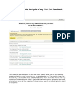 Feedback Analysis of Qualitative Data First Cut