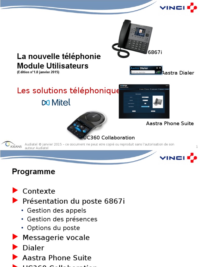 Guide Utilisateur MITEL Software Computing Guide Utilisateur MITEL Software Computing