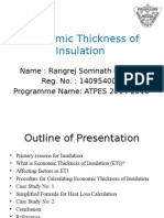 Economic Thickness of Insulation