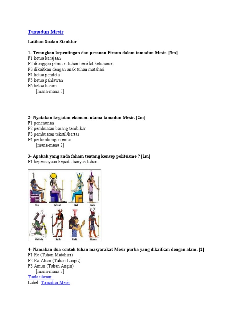 Tamadun Mesir Pdf