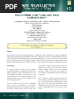 Development of Hot Cells and Their Embedded Parts