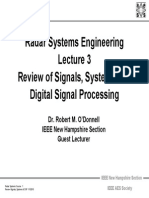 Radar 2009 a _3 Review of Signals, Systems, And DSP
