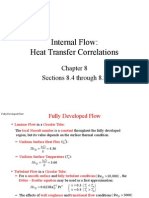 Heat Transfer Correlations for Internal Flow