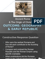 Rome Geography & Early Republic Notes 2014