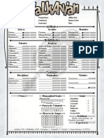 Hoja Personaje Vampiro Clan Malvakian
