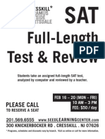 Cresskill SAT Test Review Feb 2015