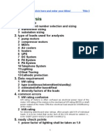 Load Analysis: 1. Requirement