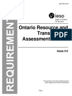 Ontario Resource and Transmission Assessment Criteria