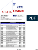 _Lista de Precios TECHPRINT YARLIN Al 13 de Enero 2014