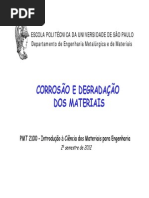 Corrosão e Degradação Dos Materiais