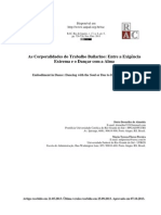 As Corporalidades Do Trabalho Bailarino: Entre A Exigência Extrema e o Dançar Com A Alma