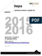 First Steps 2015 16 How to Apply for a Primary School Place (1)