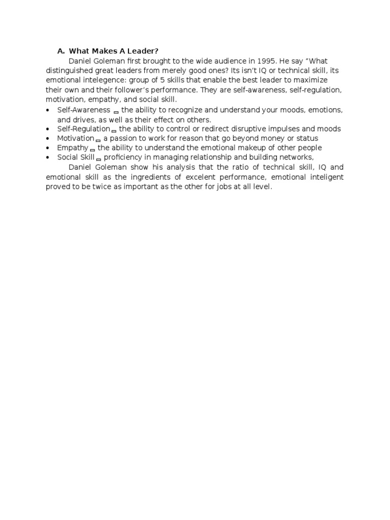 Key Traits of Effective Leaders | PDF