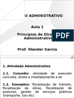 OAB - Administrativo - Aula 01 Princípios de Direito Administrativo I