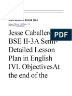 Semi Detailed Lesson Plan