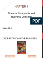 Financial Statements and Business Decisions: Spring 2015