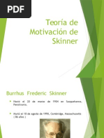 Teoría de Motivación de Skinner