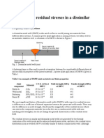 What Are the Resesidual Stress in a Dissimilar Metal Weld